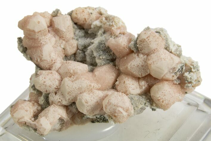Pink Rhodochrosite After Calcite - Bulgaria #323942